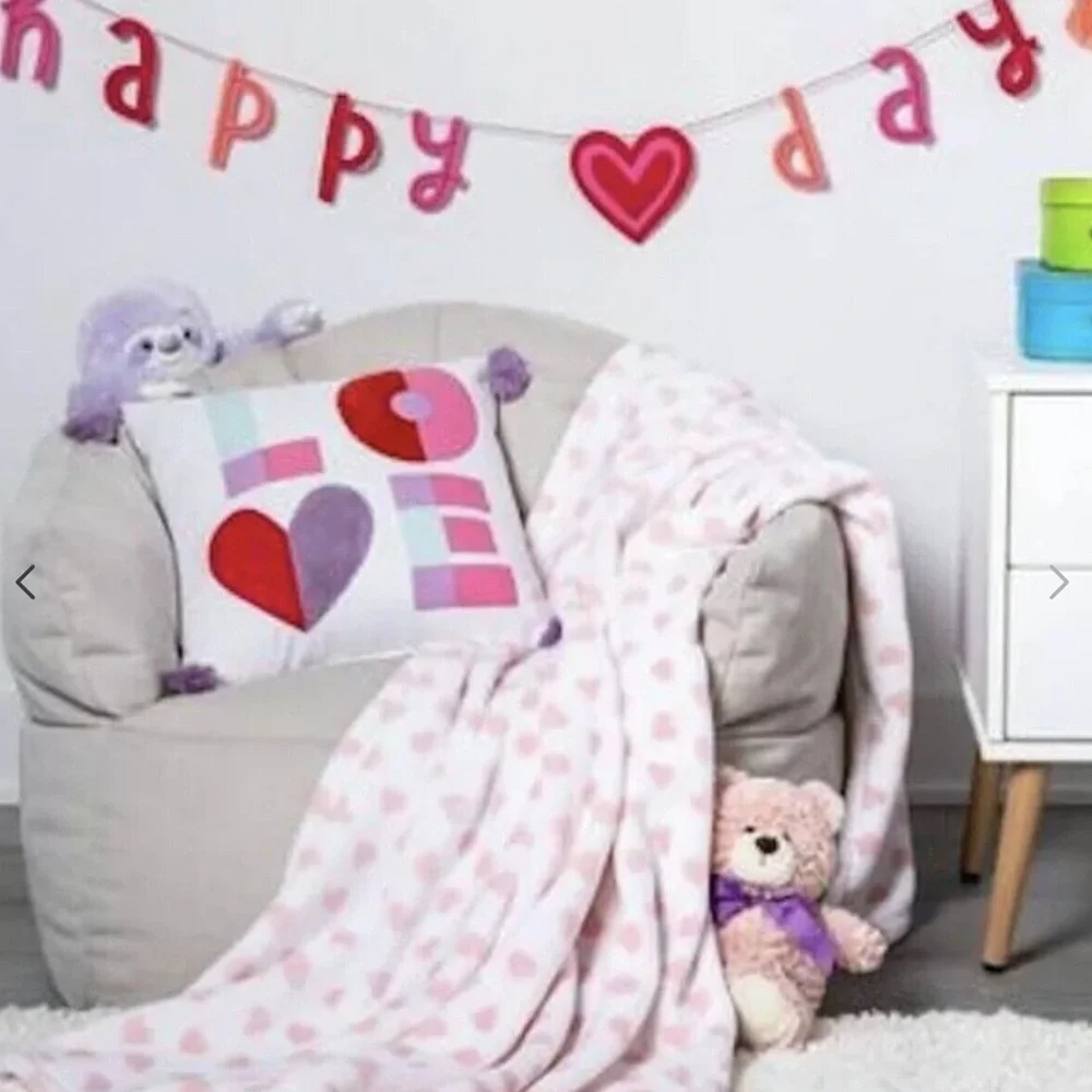 Spritz “Love” Square Pillow with Corner Tassels